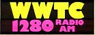 A black and yellow logo for wtwb radio station.