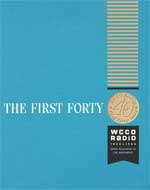 A book cover with the title of the first forty.
